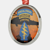 特殊部隊のグループの緑色のベレー帽SF SOF SFG SOC メタルオーナメント (左)