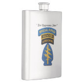 特殊部隊のグループの緑色のベレー帽SFG SF LRRPの獣医 フラスク (右)