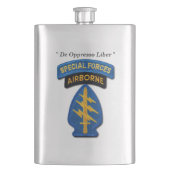 特殊部隊のグループの緑色のベレー帽SFG SF LRRPの獣医 フラスク (正面)