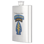 特殊部隊のグループの緑色のベレー帽SFG SF LRRPの獣医 フラスク (左)