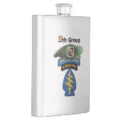 特殊部隊のグループの緑色のベレー帽SFG SF LRRPの獣医 フラスク (右)