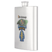 特殊部隊のグループの緑色のベレー帽SFG SF LRRPの獣医 フラスク (左)