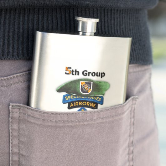 特殊部隊のグループの緑色のベレー帽SFG SF LRRPの獣医 フラスク (インサイチュ)