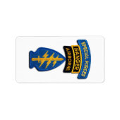 特殊部隊のレーンジャーSF SFG SOFの退役軍人パッチ ラベル (正面)