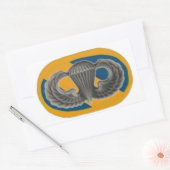 特殊部隊の楕円形のステッカーの翼を跳んで下さい 長方形シール (封筒)