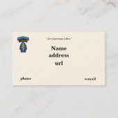 特殊部隊の緑色のベレー帽のレーンジャーSFG SFパッチ 名刺 (正面)