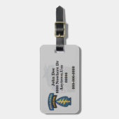 特殊部隊の緑色のベレー帽パッチの荷物のラベル ラゲッジタグ (正面縦)