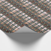 特殊部隊の緑色のベレー帽sofのsfのsfgパッチ ラッピングペーパー (角)