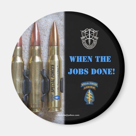 特殊部隊イラク磁石グリーンベレー マグネット (正面)