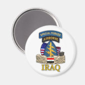 特殊部隊グリーンベレーイラク戦争退役軍人マグン マグネット (正面/裏面)