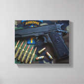 特殊部隊グリーンベレー退役軍人ヴェッツプリント キャンバスプリント (正面)