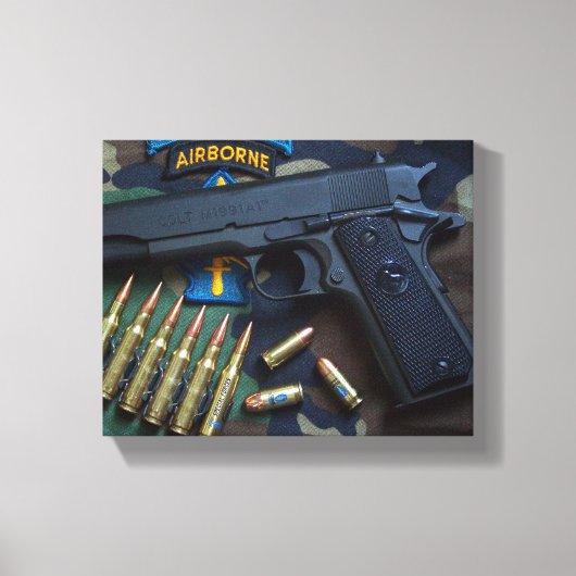 特殊部隊グリーンベレー退役軍人ヴェッツプリント キャンバスプリント (正面)