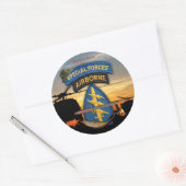 特殊部隊グリーンベレー退役軍人vetsのsof ラウンドシール (封筒)