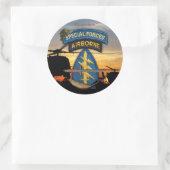 特殊部隊グリーンベレー退役軍人vetsのsof ラウンドシール (バッグ)