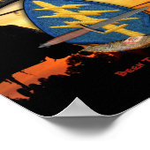 特殊部隊グリーンベレーsf lrrp lrps recon ポスター (角)