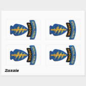 特殊部隊グリーンベレーSF SFG SOF退役軍人 長方形シール (シート)