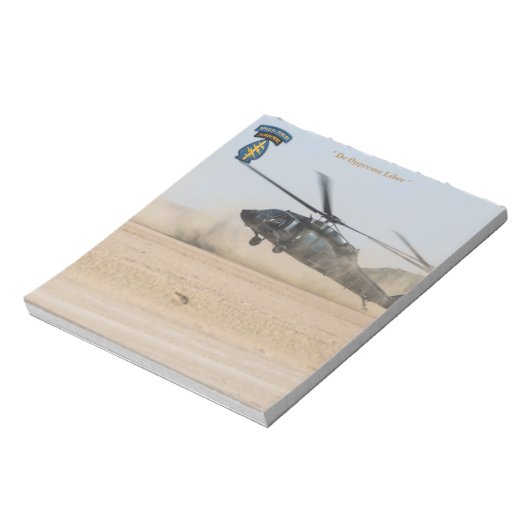 特殊部隊グリーンベレーsfg sf退役軍人パッチ ノートパッド (回転)