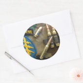 特殊部隊グリーンベレーVietnam War Vets ラウンドシール (封筒)