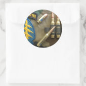 特殊部隊グリーンベレーVietnam War Vets ラウンドシール (バッグ)