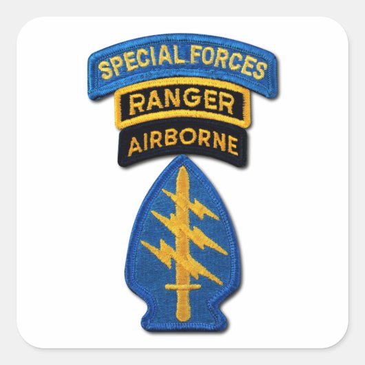 特殊部隊グループグリーンベレーSF SOF SFG SOC スクエアシール (正面)