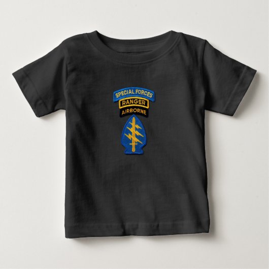 特殊部隊グループグリーンベレーSF SOF SFG SOC ベビーTシャツ (正面)