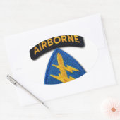 特殊部隊グループグリーンベレーSF SOF SFG SOC 楕円形シール (封筒)