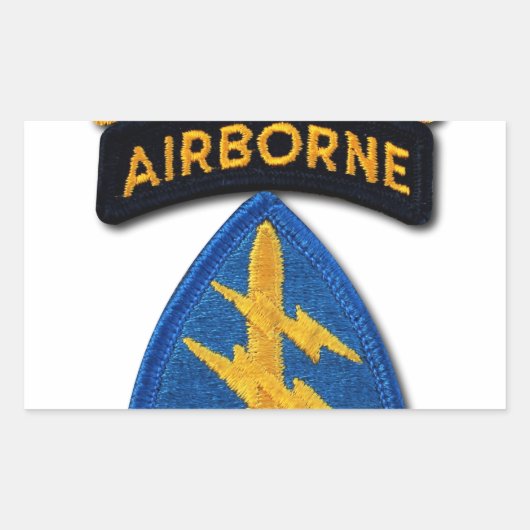 特殊部隊グループグリーンベレーSF SOF SFG SOC 長方形シール (正面)