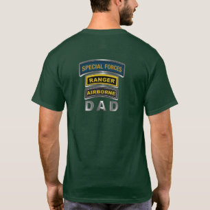特殊部隊レンジャー空輸パパ Tシャツ