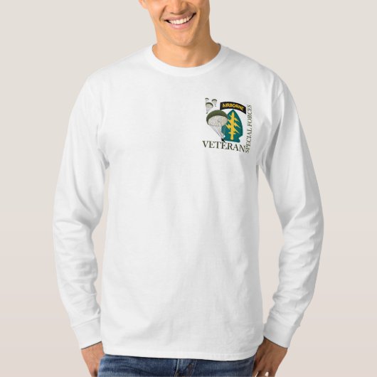 特殊部隊退役軍人 – 空挺部隊 Tシャツ (正面)