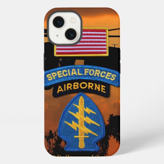 特殊部隊 グリーンベレー SF SFG SOF ベテラン iPhoneケース (裏面)