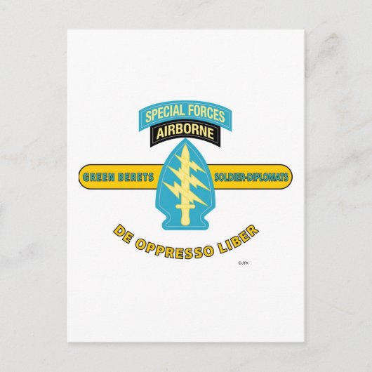 特殊部隊 空挺 "DE OPPRESSO LIBER" ポストカード (正面)
