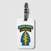 特殊部隊「Insignia Airborne」タブ ラゲッジタグ (正面縦)