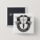 特殊部隊 SF De Oppresso Liber 缶バッジ (正面&裏面)