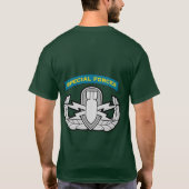 特殊部隊QタブおよびEODのバッジ Tシャツ (裏面)