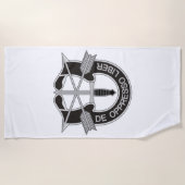 特殊部隊SF De圧政Liber ビーチタオル (正面)