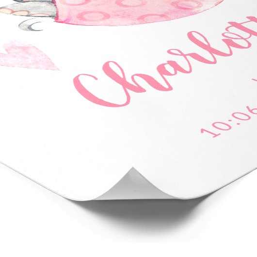 特殊配信ストークゾウベビー誕生統計 ポスター (角)