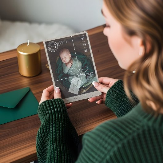 特殊配送小包ベビー誕生統計と写真 シーズンカード