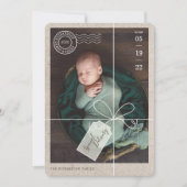 特殊配送小包ベビー誕生統計と写真 シーズンカード (正面)
