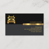 特殊金ゴールドトラック名モノグラム輸送 名刺 (裏面)