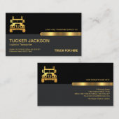 特殊金ゴールドトラック名モノグラム輸送 名刺 (正面/裏面)