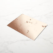 特殊金ゴールド抽象芸術蝶パターン 箔シーズンポストカード (回転した状態)