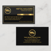 特殊駆動金ゴールドフレーム台車 名刺 (正面/裏面)