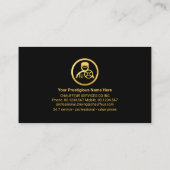 特殊駆動金ゴールド枠ショーファ 名刺 (裏面)