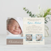 特殊《キリスト教》洗礼式や命名式招待状大切:: 4L 招待状 (スタンド正面)