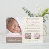 特殊《キリスト教》洗礼式や命名式招待状大切:: 5L 招待状 (スタンド正面)