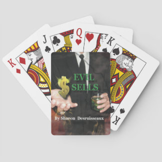 特注遊デザインの小説用カード「Evil Sells」 トランプ