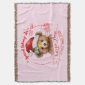 特産ベビーガールピンク スローブランケット (正面縦)