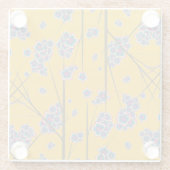 特異な枝ガラスのコースター ガラスコースター (裏面)