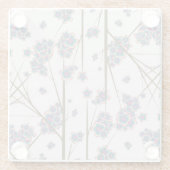 特異な枝ガラスのコースター ガラスコースター (裏面)