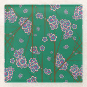 特異な枝ガラスのコースター ガラスコースター (正面)